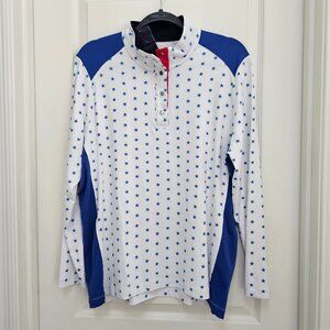 LOHLA SPORT patriotic long sleeve womens top